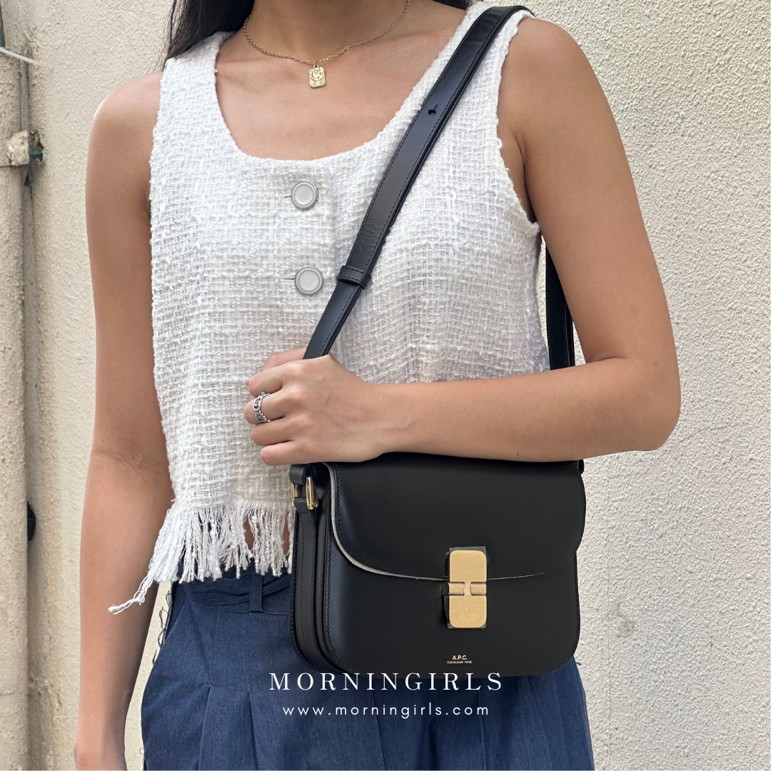 A.P.C. Grace Bag [經典金扣 SMALL]［深啡猄皮美德拉風限定上架］