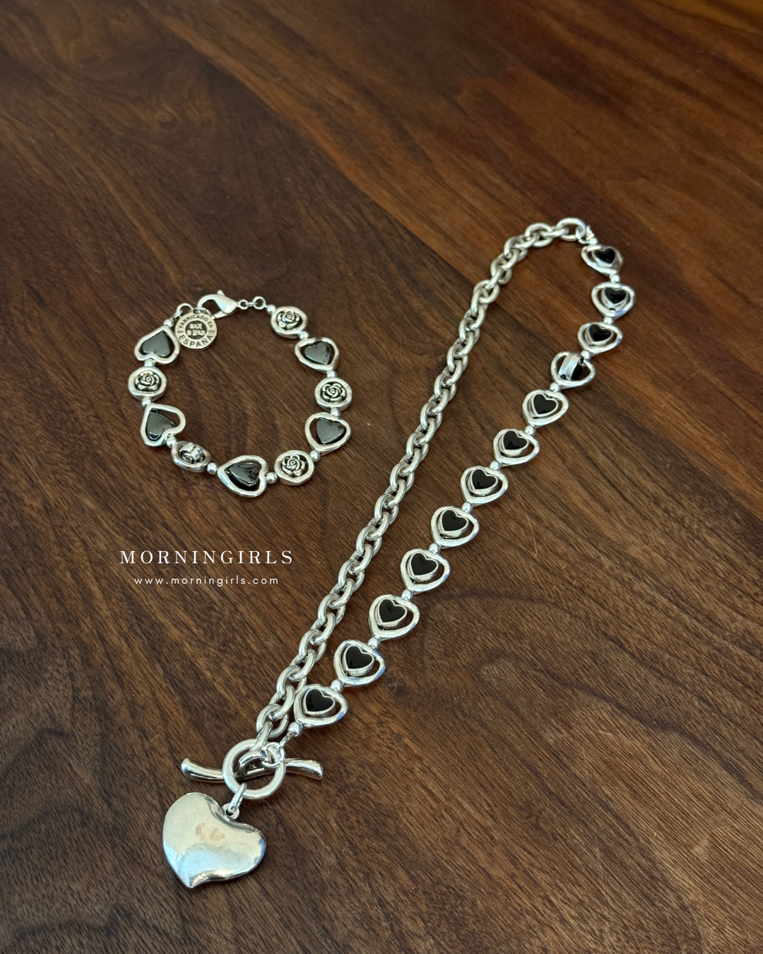 Otro Accesorio 西班牙手工飾物 - Black Heart Necklace [NEW ITEM!]