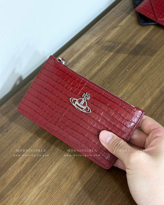 Vivienne Westwood Slim Long Cardholder 鱷魚皮  [SS25最新上架]