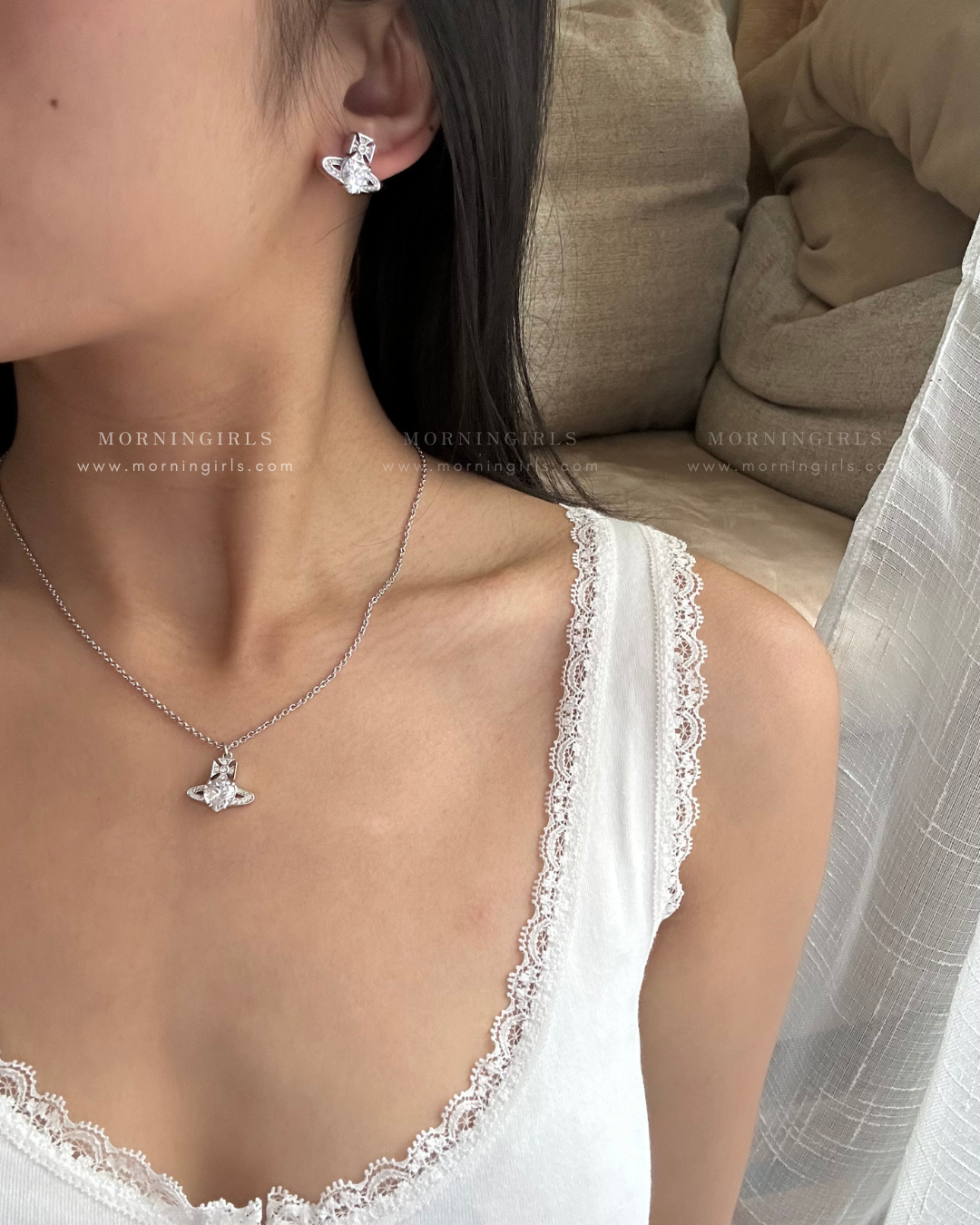 Vivienne Westwood Ariella Necklace 閃鑽愛心系列 [頸鏈耳環全套上架!］