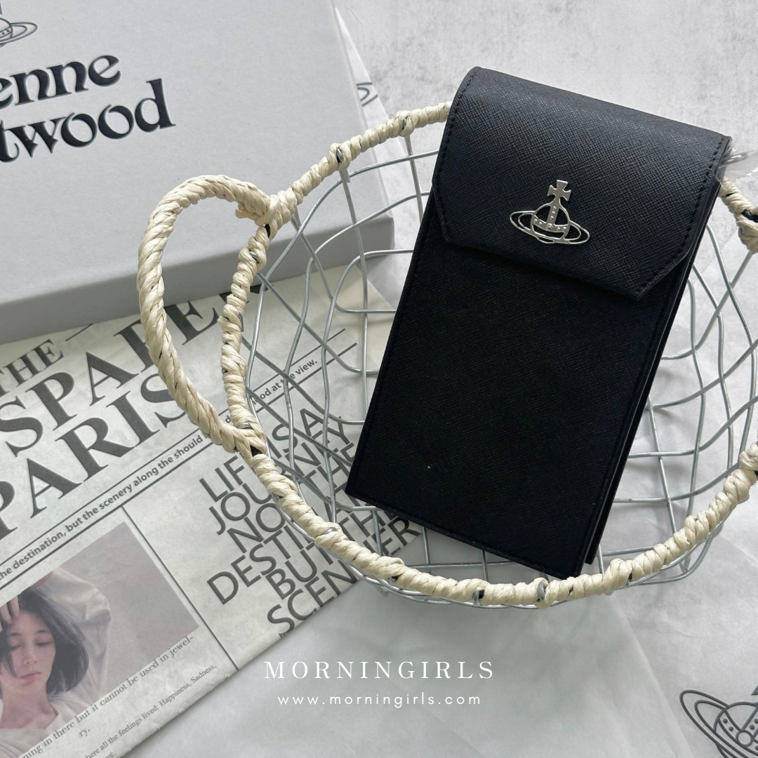 Vivienne Westwood Phone Bag 黑色十字紋