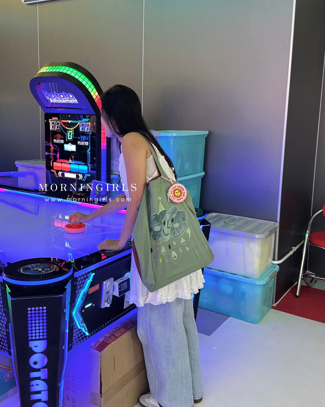 Hamblepie 泰國自家品牌 - Double Side Fire & Rain Tote Bag［可前後兩用!]