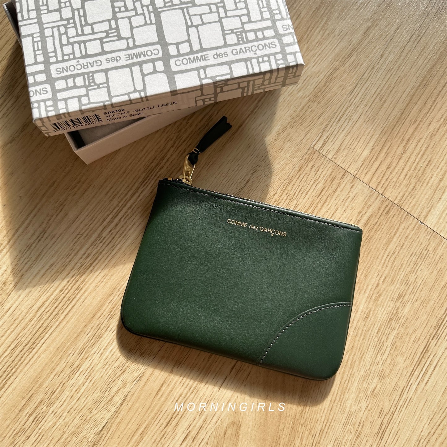 Comme Des Garçons Classic Zip Wallet Bottle Green［ON SALE!］