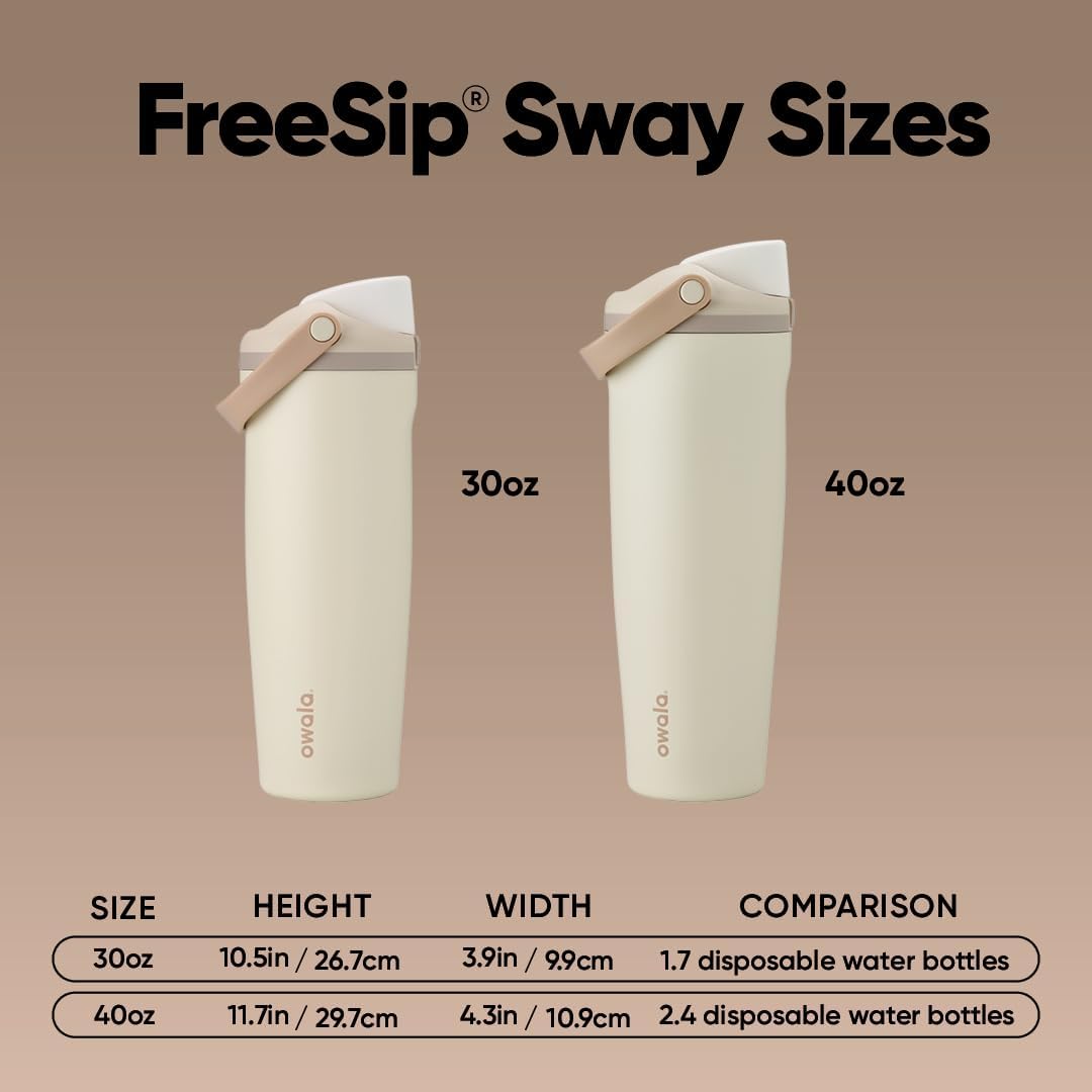 Owala FreeSip Sway 隔熱不鏽鋼吸管水瓶 [Blackpink Rose同款水瓶] 30oz / 40oz