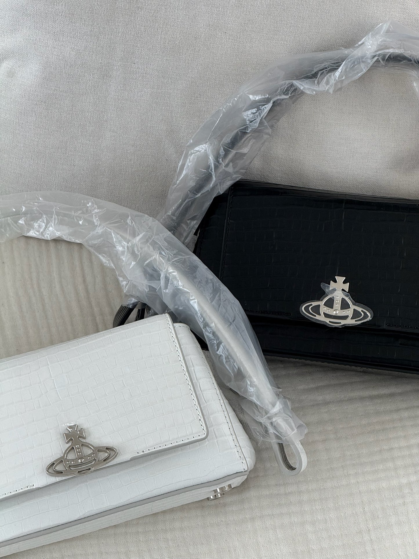 Vivienne Westwood Hazel Handbag FW25最新啞面鱷魚皮 100%真皮 [啞面細格 SMALL現貨優惠中!]