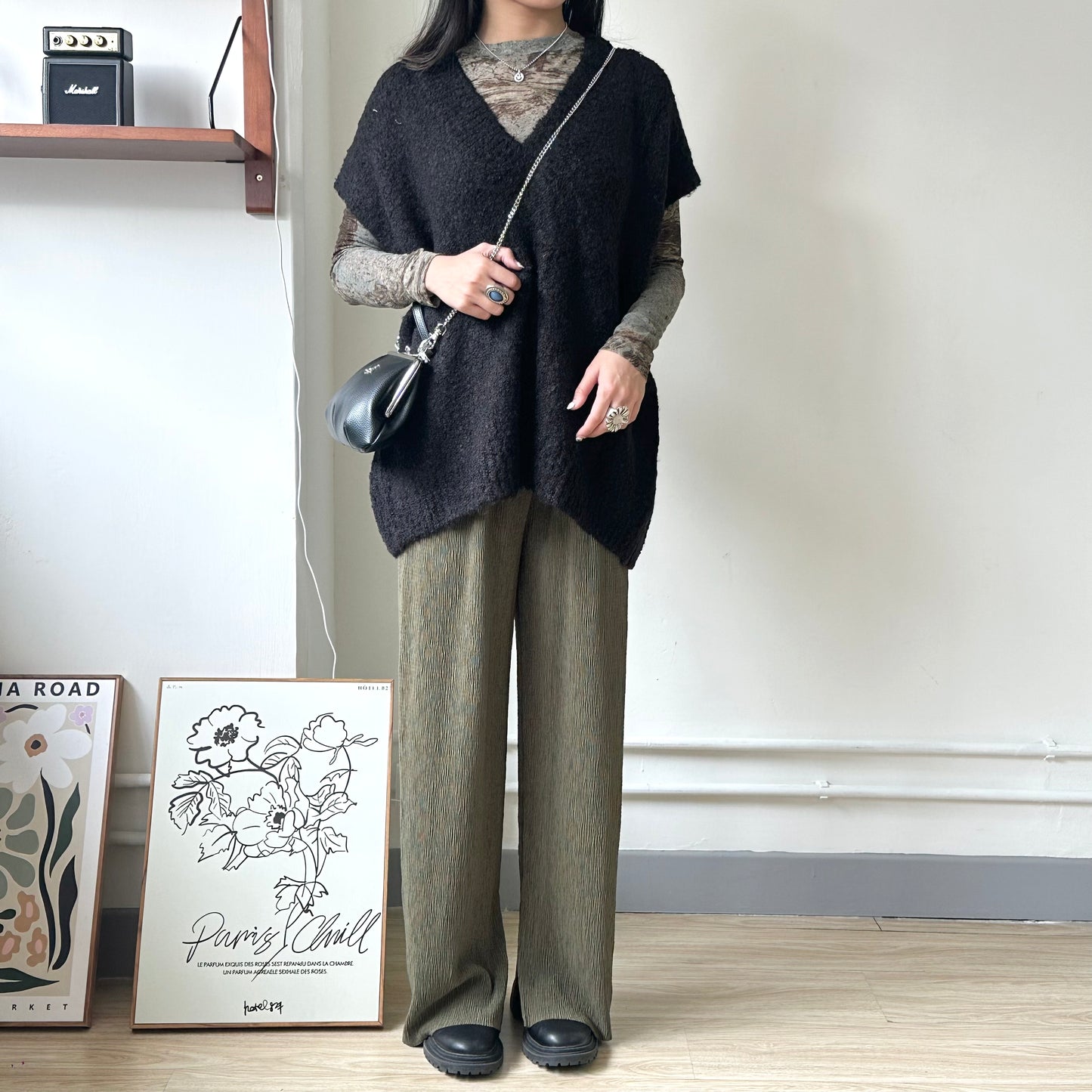 軟綿綿粒粒OVERSIZE VEST [BELOW 160可當OPS!!]