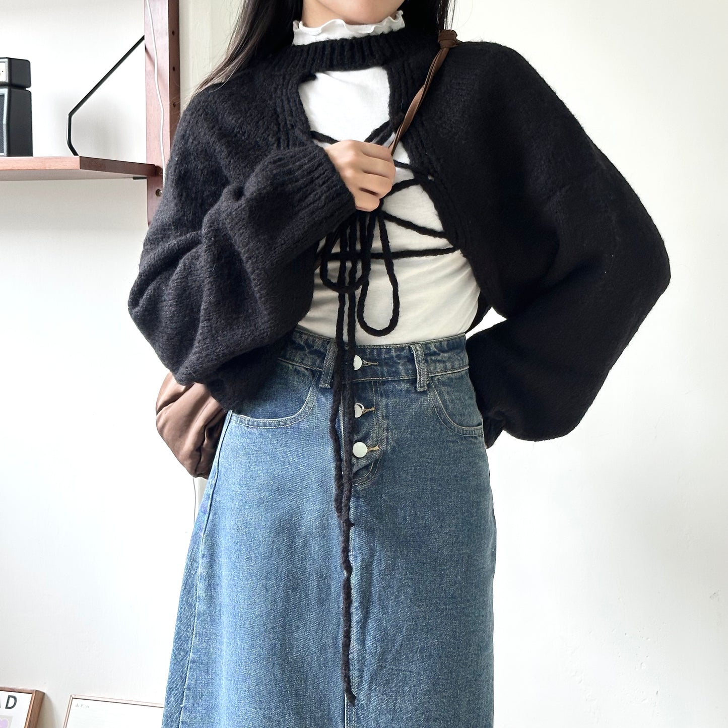 2-Ways 綁繩 CROPPED SWEATER 3色入 [門市搬遷清貨限時優惠$169!]