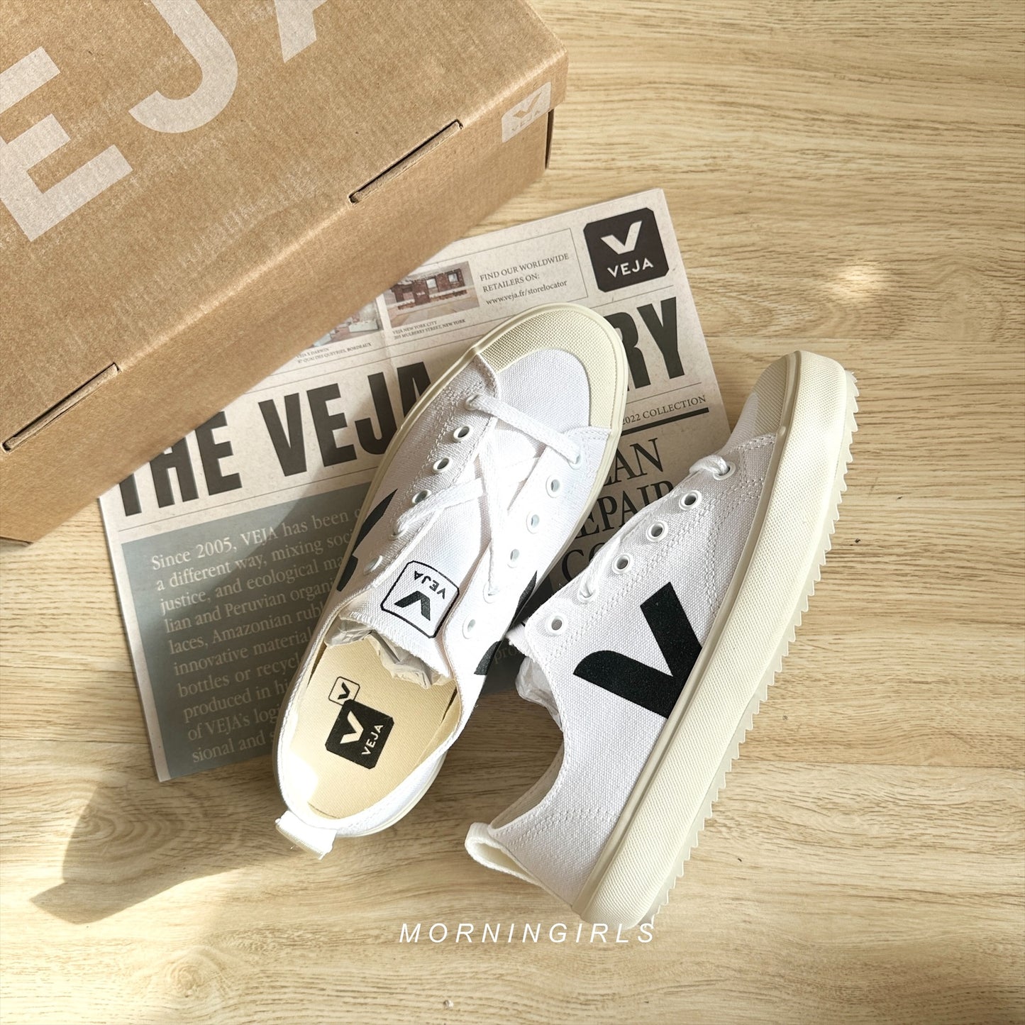 VEJA法國小白鞋 Nova 黑白［SIZE 37 清貨價$689］