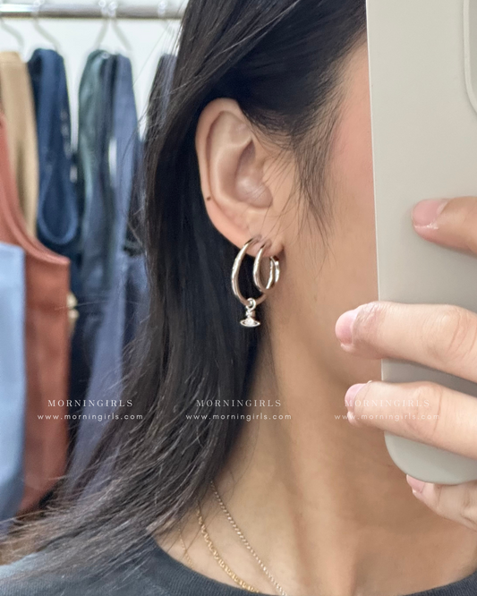 Vivienne Westwood Ronda Earrings [限定款雙圈錯覺星球耳圈]