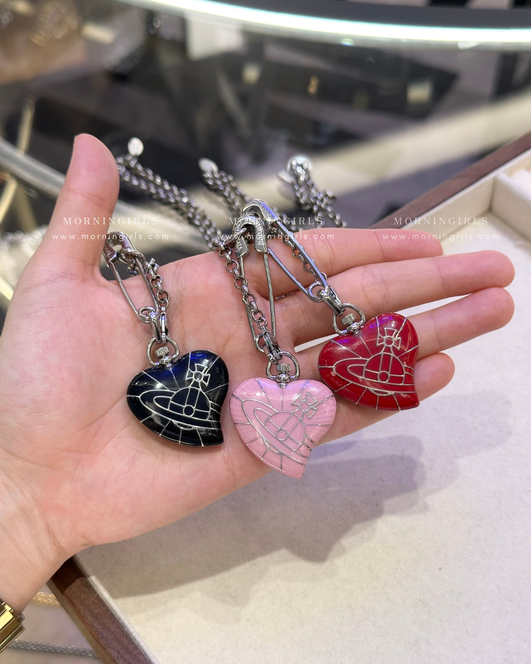 Vivienne Westwood Heart Pendant Watch Necklace [2025最新限定款 隨時斷貨!]