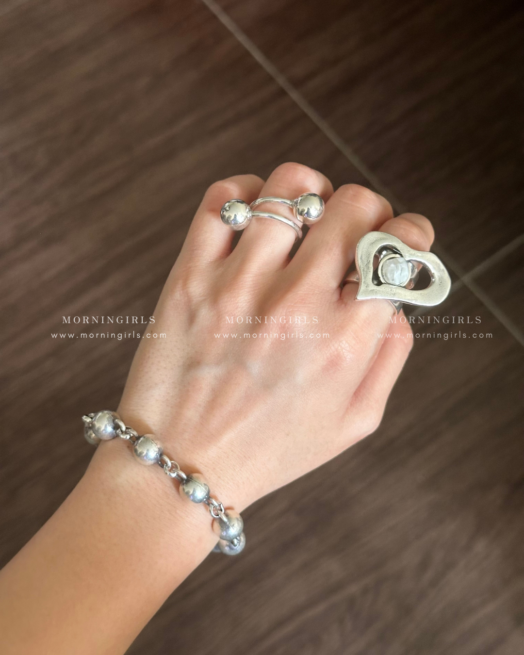 Otro Accesorio 西班牙手工飾物 - Heart Crystal Ring [NEW ITEM!店主自留大推薦! 可自行調節大小]
