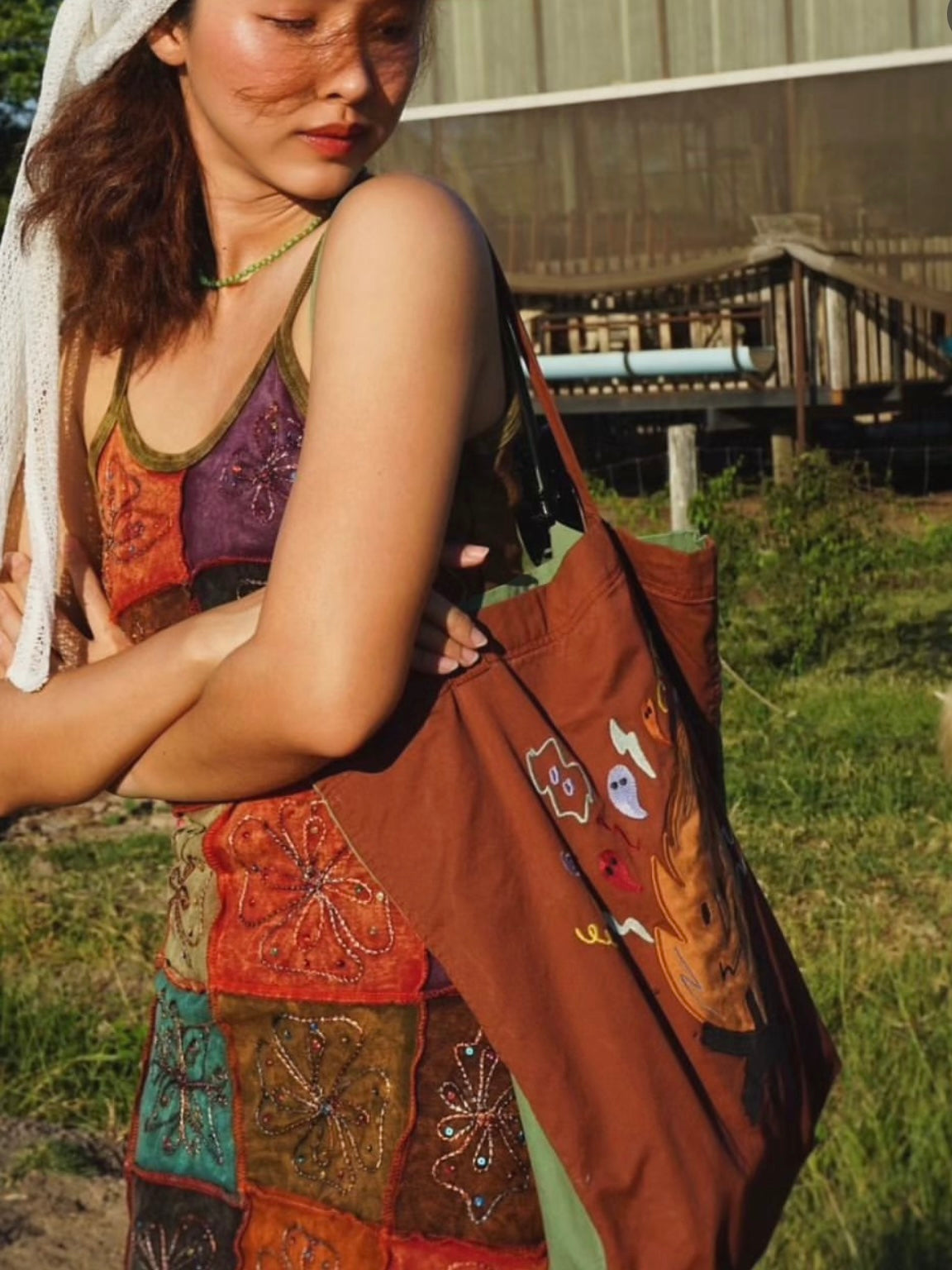 Hamblepie 泰國自家品牌 - Double Side Fire & Rain Tote Bag［可前後兩用!]