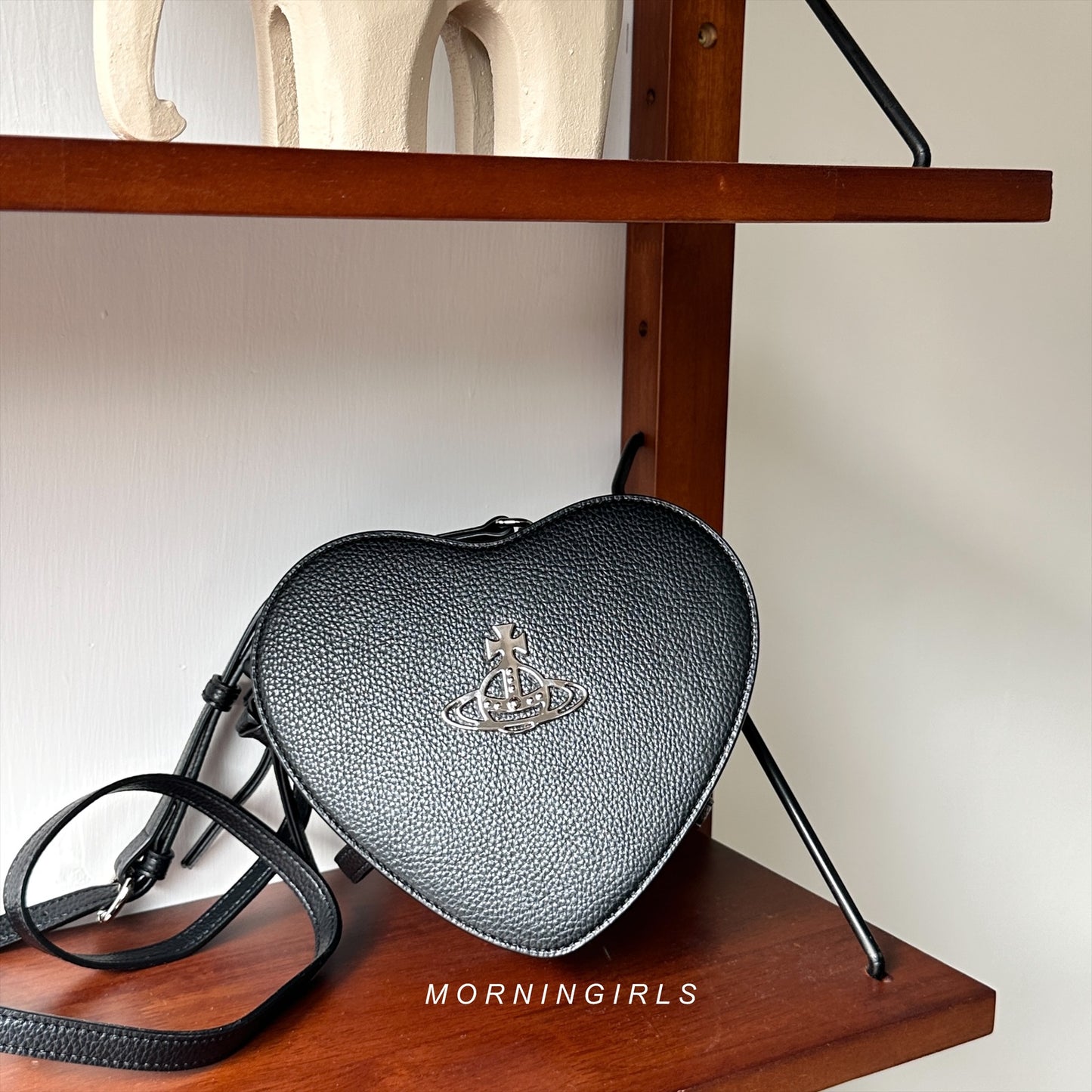 Vivienne Westwood Louise Vegan Leather Crossbody Bag 雙層心心袋
