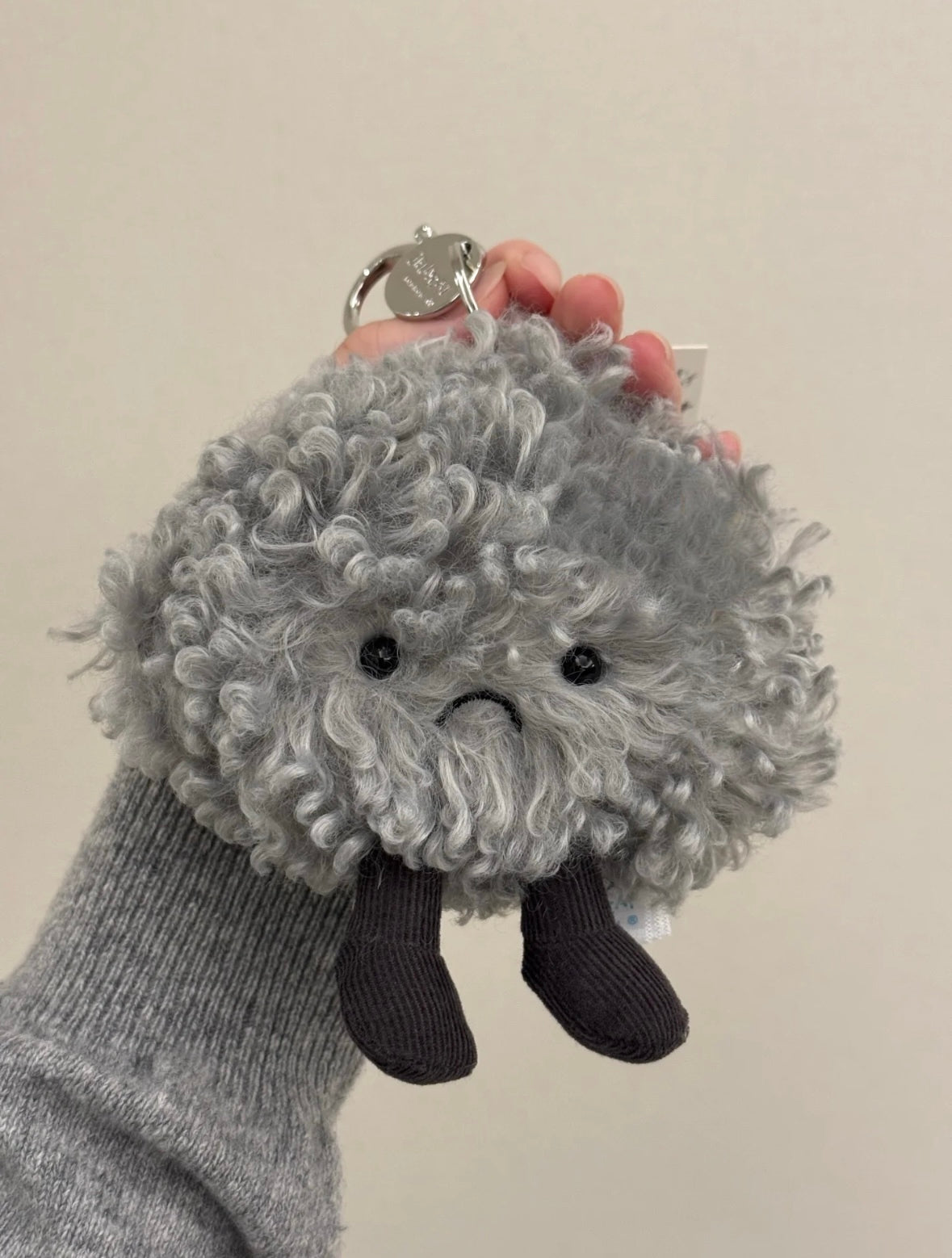 Jellycat 不開心小黑雲 Bag Charm