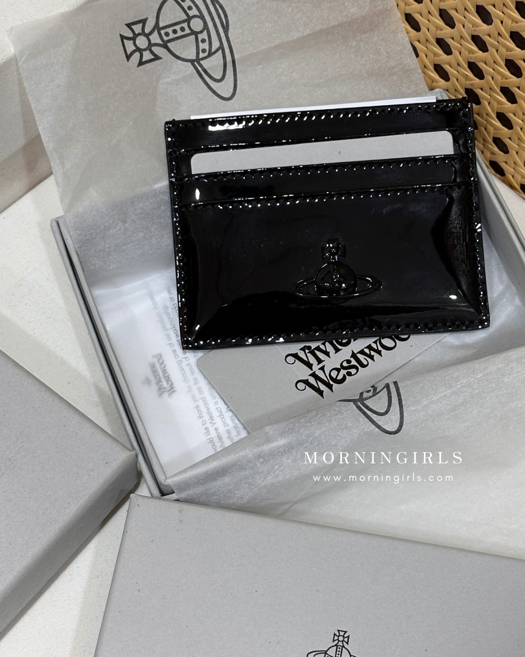 Vivienne Westwood Cardholder 漆皮黑 [NEW ITEM!]