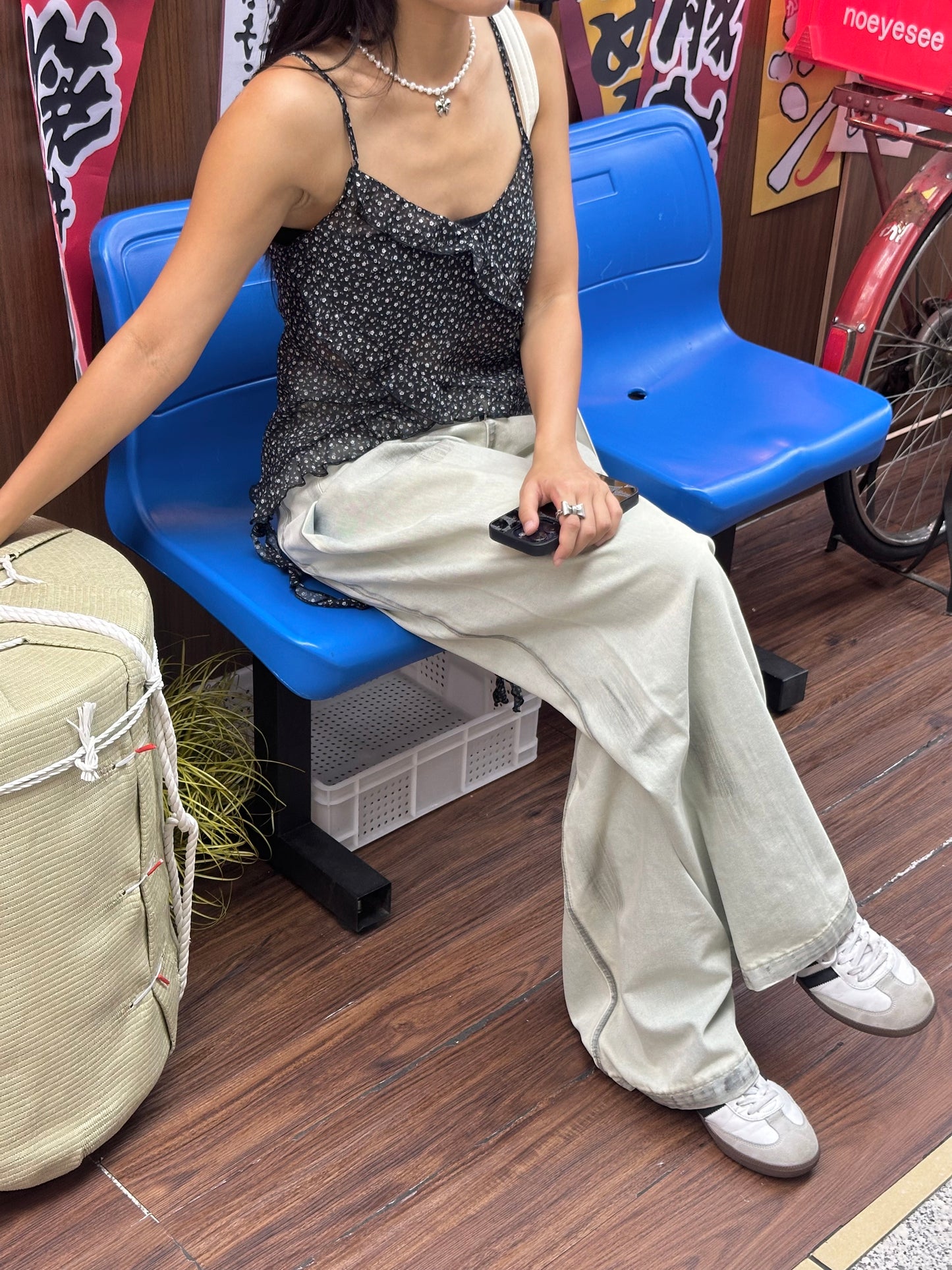 [KRTP001] 花花雪紡小背心