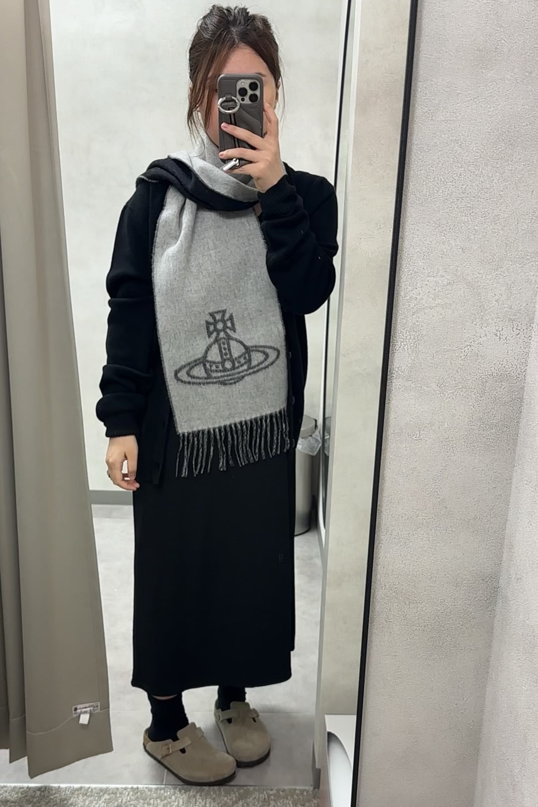 Vivienne Westwood Double ORB Logo Scarf (100% wool) [黑色啡色超熱賣! 日本版 意大利製!]