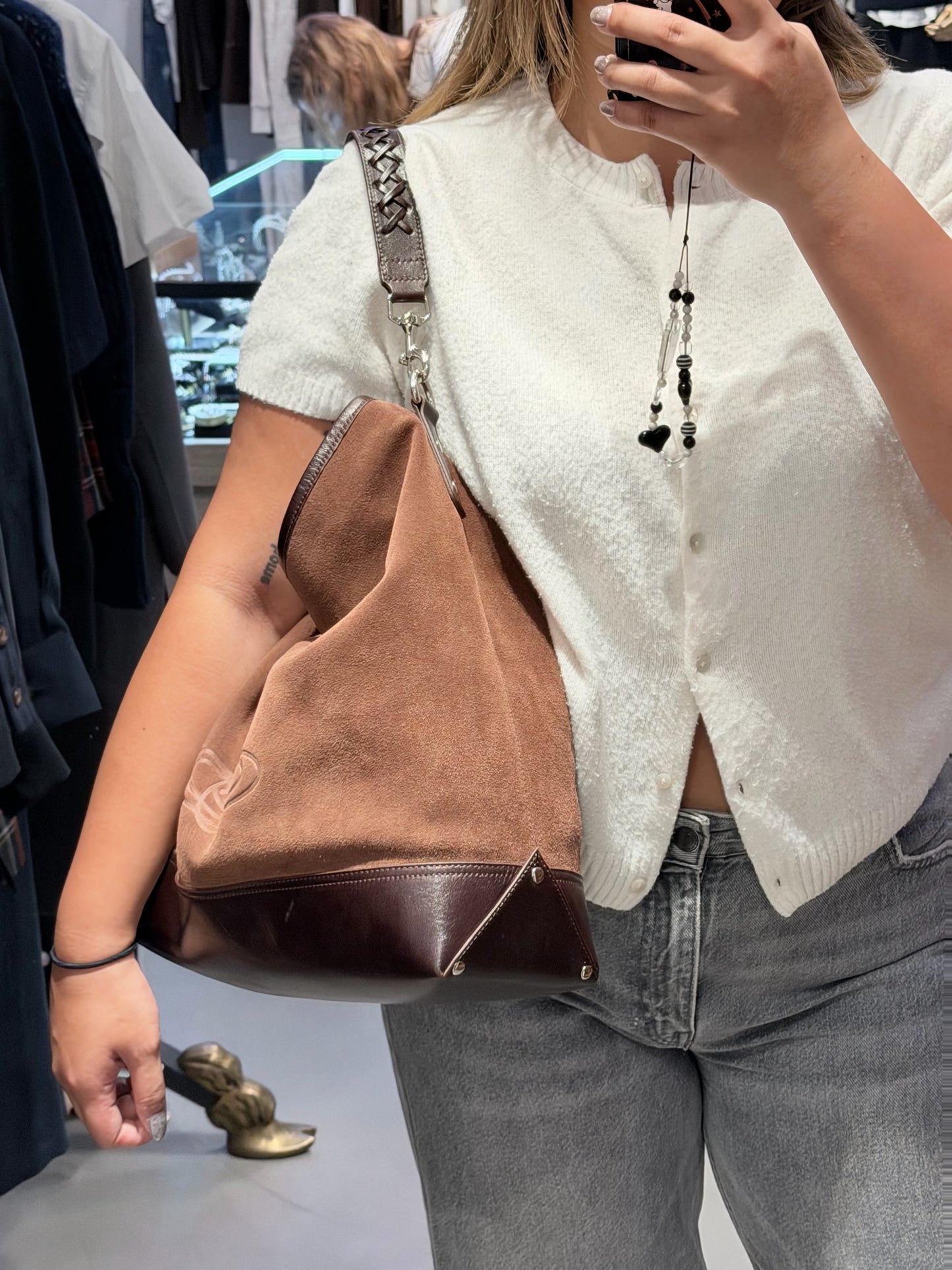 Vivienne Westwood Nancy Hobo Bag 秋冬必備猄皮 [最新上架深啡限量優惠現貨中! 超大容量流浪袋!]