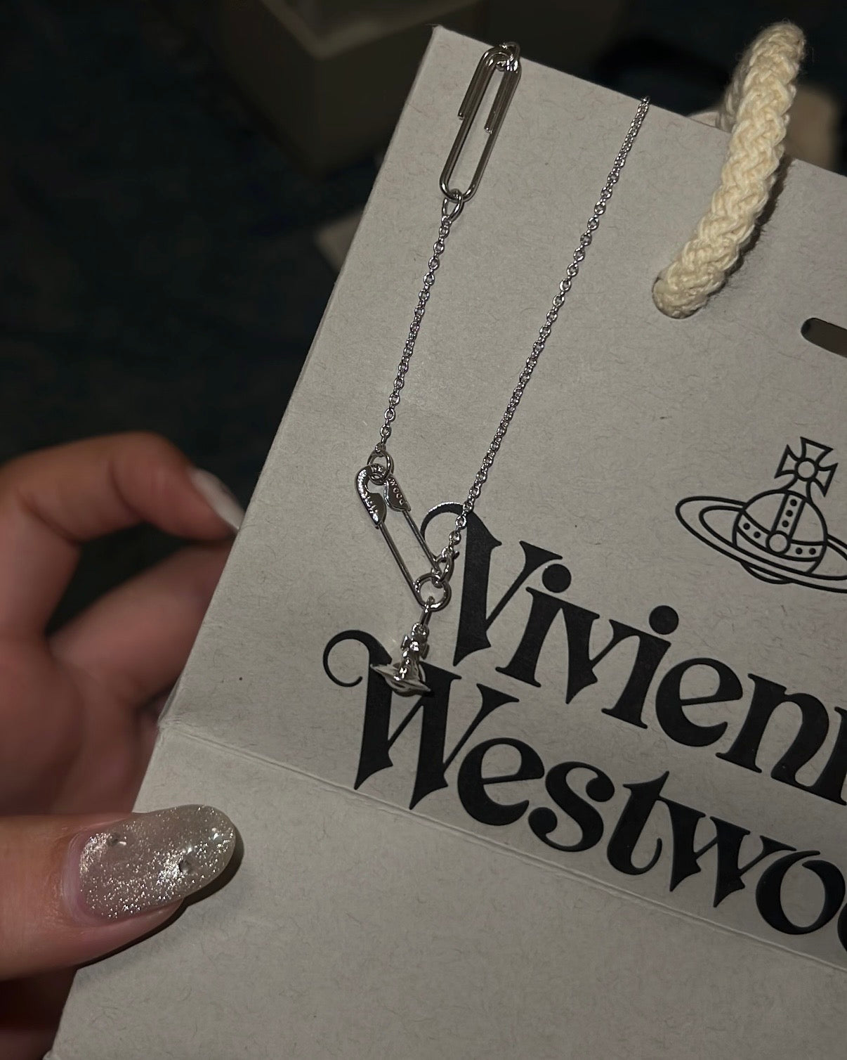 Vivienne Westwood Safety Pin Pendant Necklace 最新925純銀扣針🧷