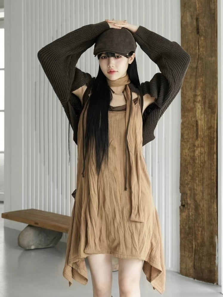 [KROP001] Wrinkled Sleeveless OPS［連頸帶 超推介!］