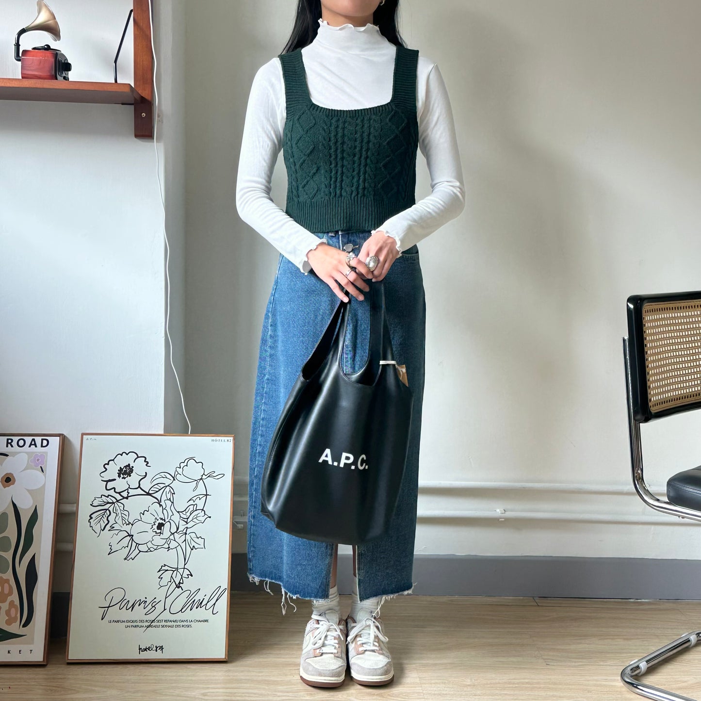 針織菱格外搭背心 [門市搬遷清貨限時優惠$69!]