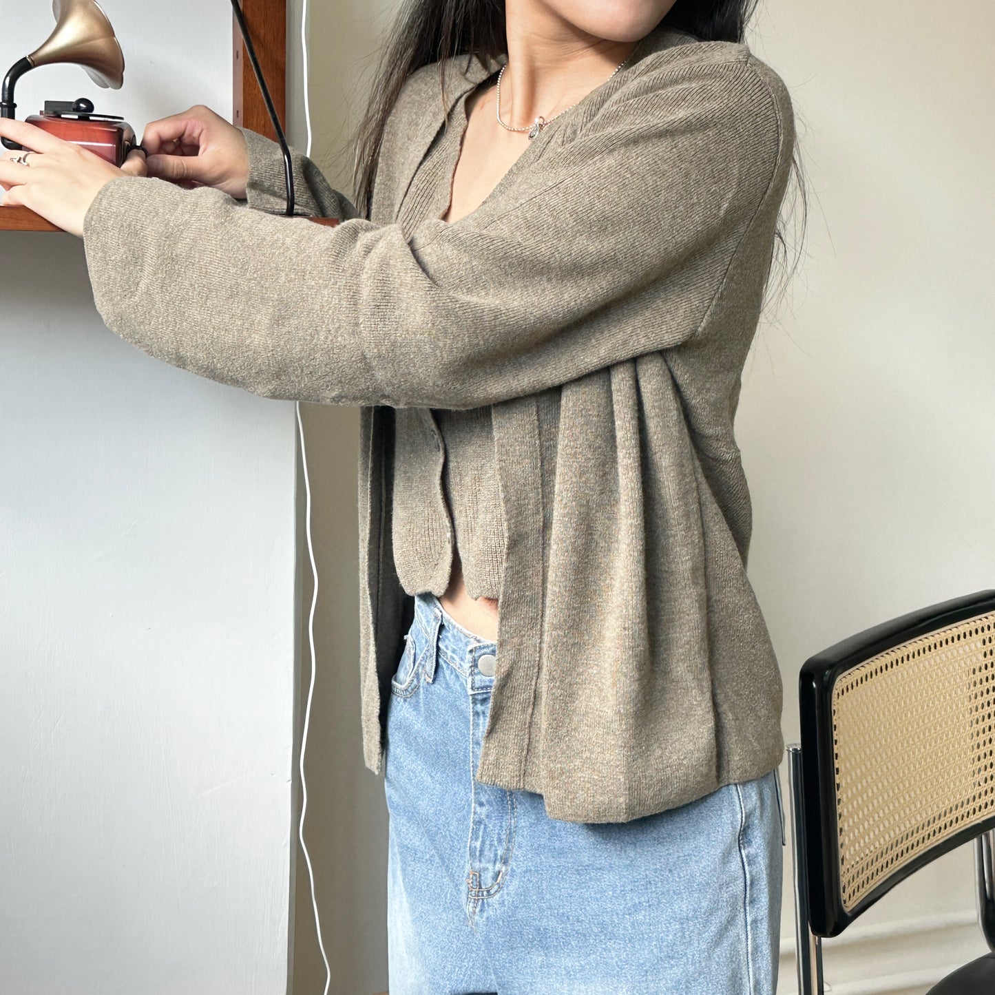 假兩件超軟熟開鈕上衣 3色入