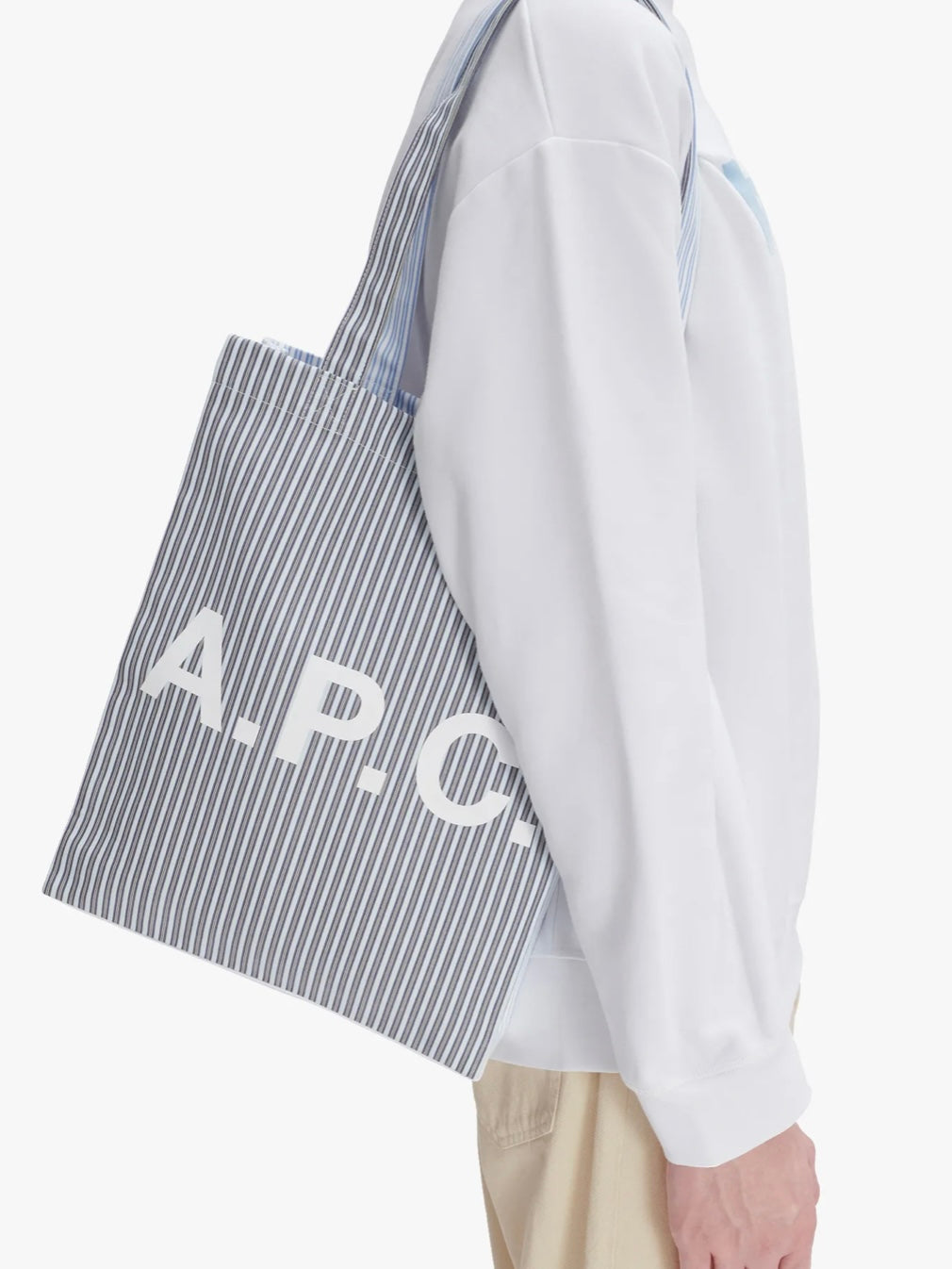 A.P.C. Lou Tote Bag 間條［最新上架! 前後間條顏色不同 超特別!］