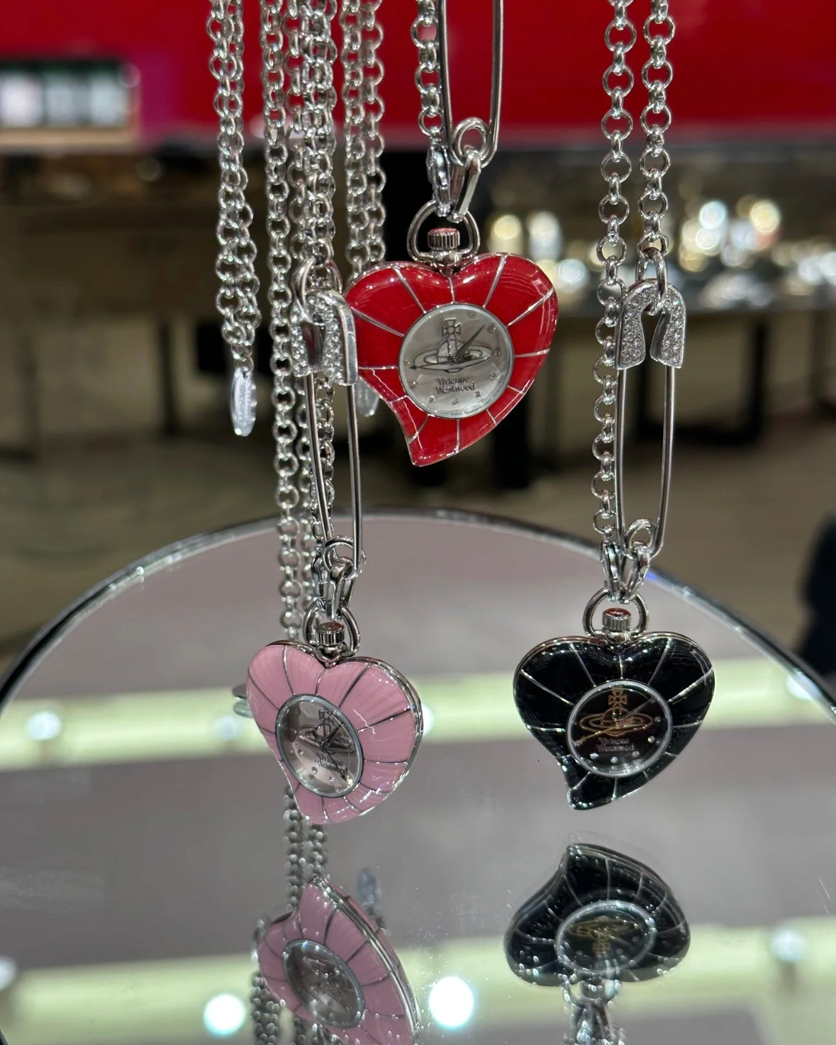 Vivienne Westwood Heart Pendant Watch Necklace [2025最新限定款 隨時斷貨!]
