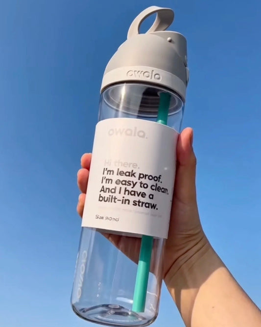 美國Owala FreeSip隔熱透明吸管水瓶 25oz
