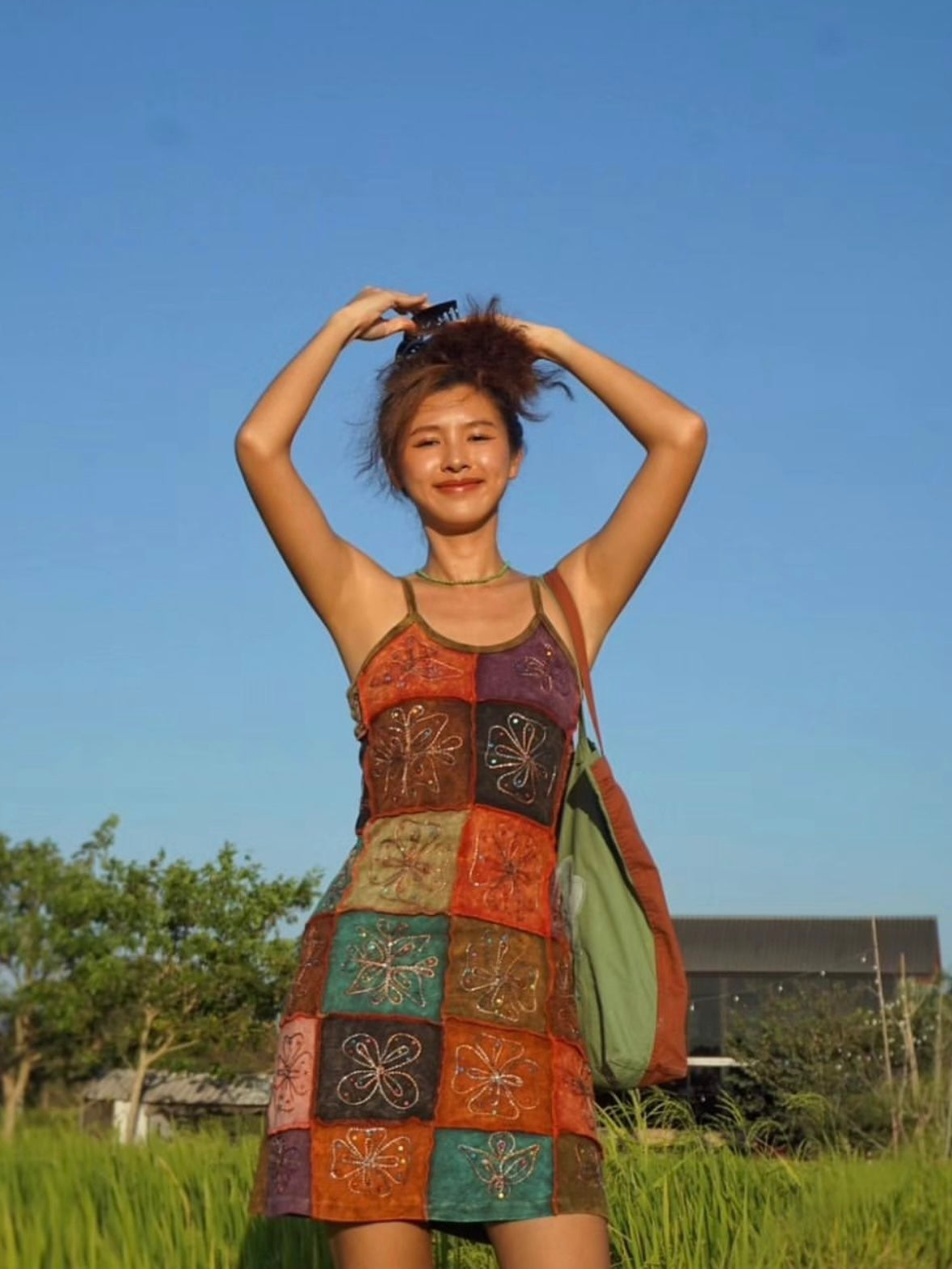 Hamblepie 泰國自家品牌 - Double Side Fire & Rain Tote Bag［可前後兩用!]