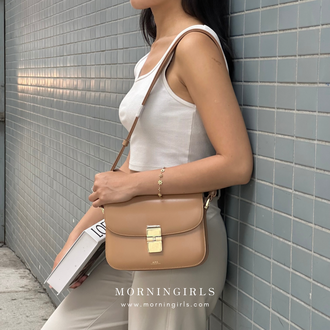 A.P.C. Grace Bag [經典金扣 SMALL]［深啡猄皮美德拉風限定上架］
