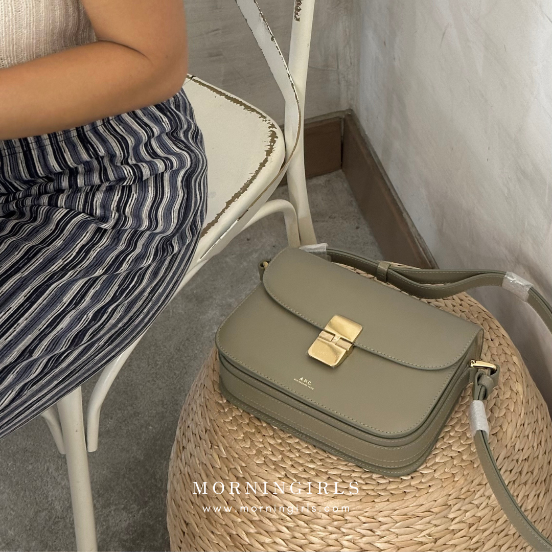 A.P.C. Grace Bag [經典金扣 SMALL]［深啡猄皮美德拉風限定上架］