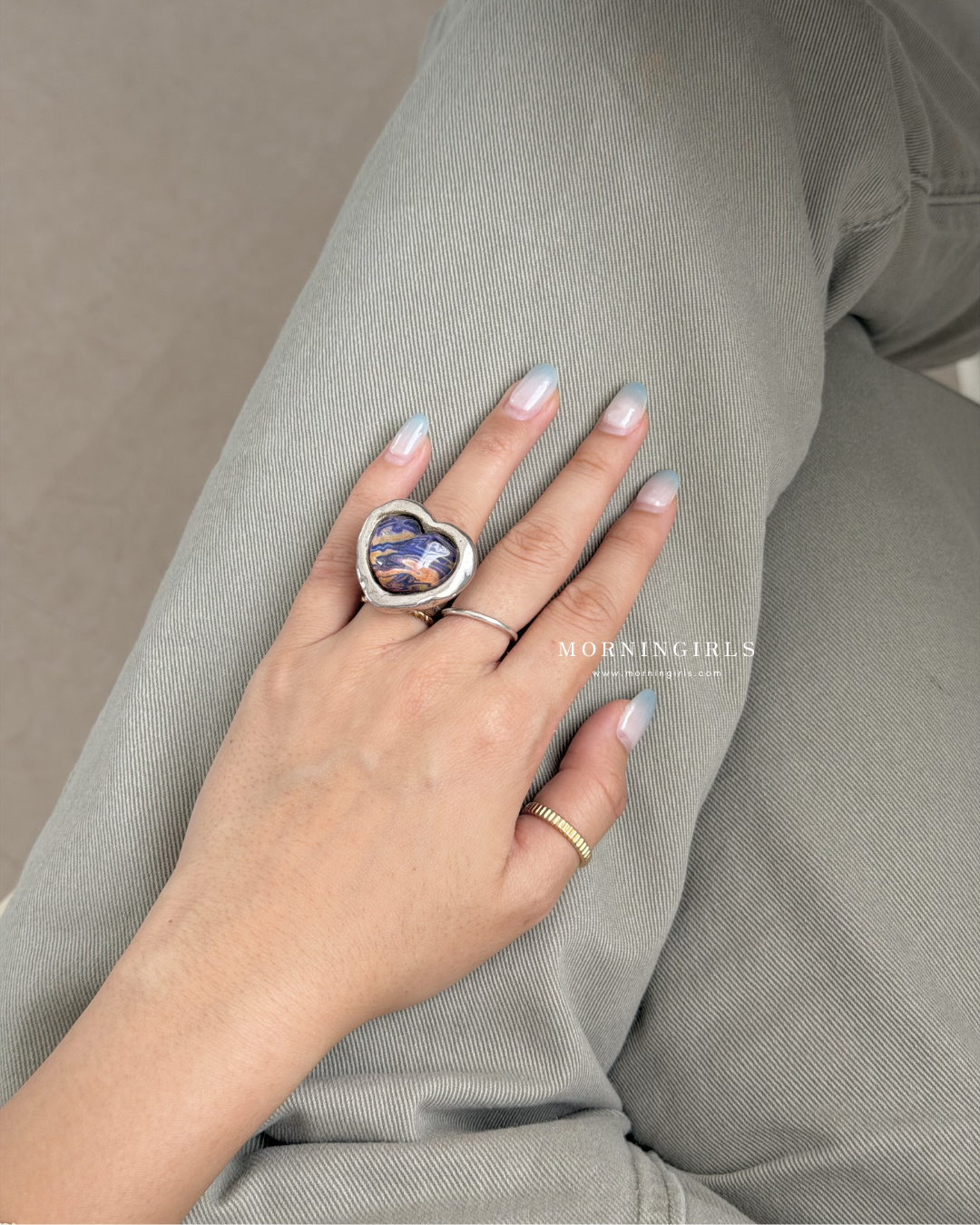 Otro Accesorio 西班牙手工飾物 - Galaxy Heart Ring [NEW ITEM! 顏色超美極推薦 可自行調節!]