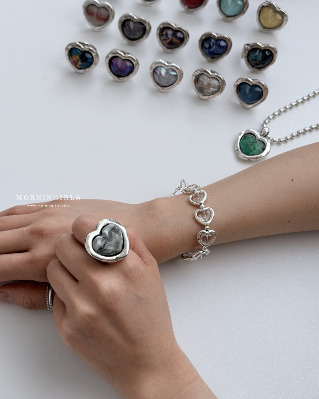 Otro Accesorio 西班牙手工飾物 - Galaxy Heart Ring [NEW ITEM! 顏色超美極推薦 可自行調節!]