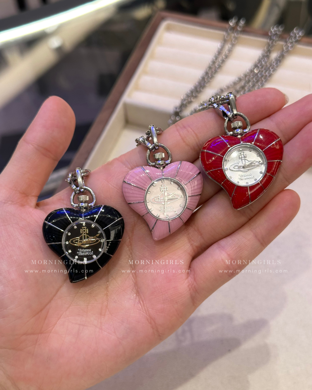 Vivienne Westwood Heart Pendant Watch Necklace [2025最新限定款 隨時斷貨!]