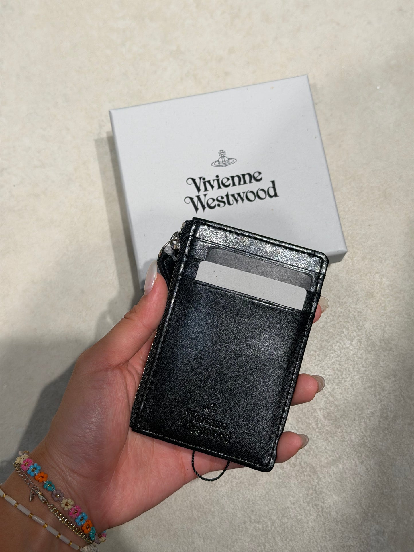 Vivienne Westwood Slim Lg cardholder 閃鑽漆皮卡套