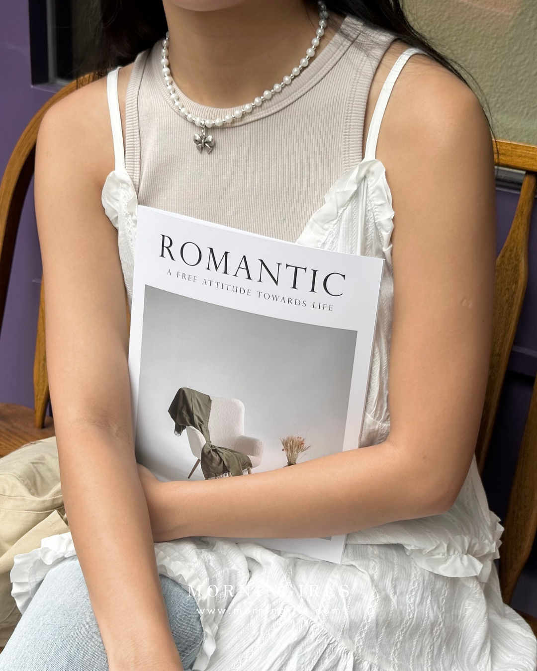 Otro Accesorio X Morningirls 首度聯乘自家製頸鏈 - Mini Bow Pearl Choker