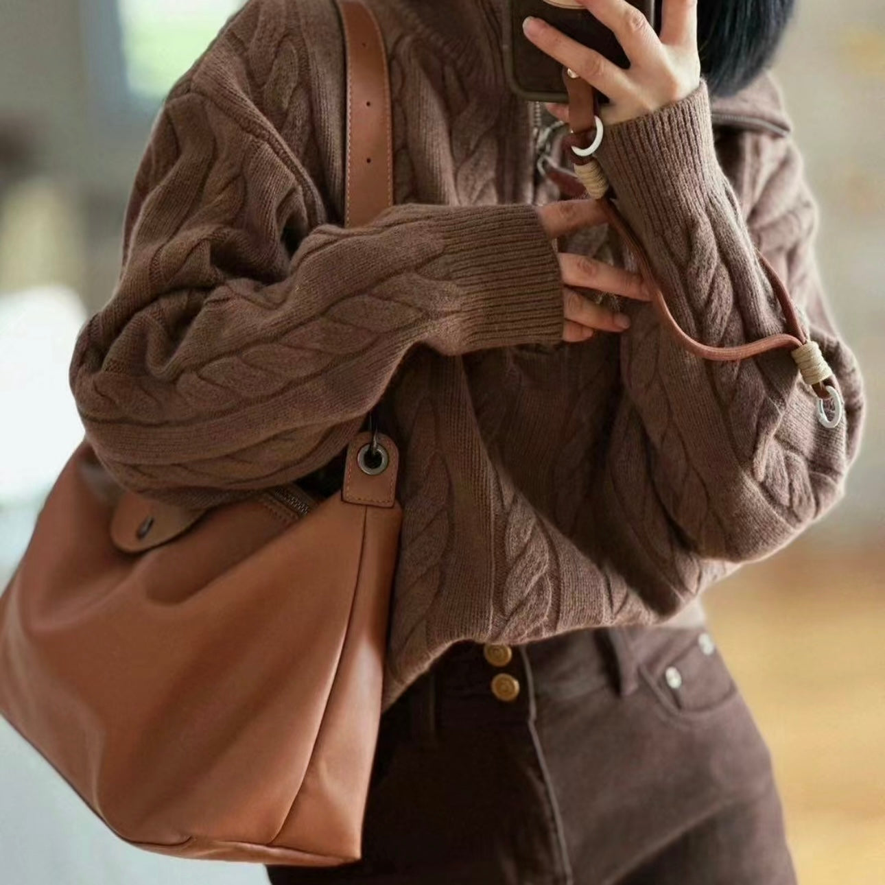 LONGCHAMP Le Pliage Xtra M Hobo Bag 超熱賣真皮系列［超人氣黑色大象灰限量現貨優惠中 完售即止!］