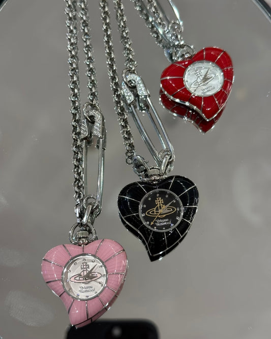 Vivienne Westwood Heart Pendant Watch Necklace [2025最新限定款 隨時斷貨!]