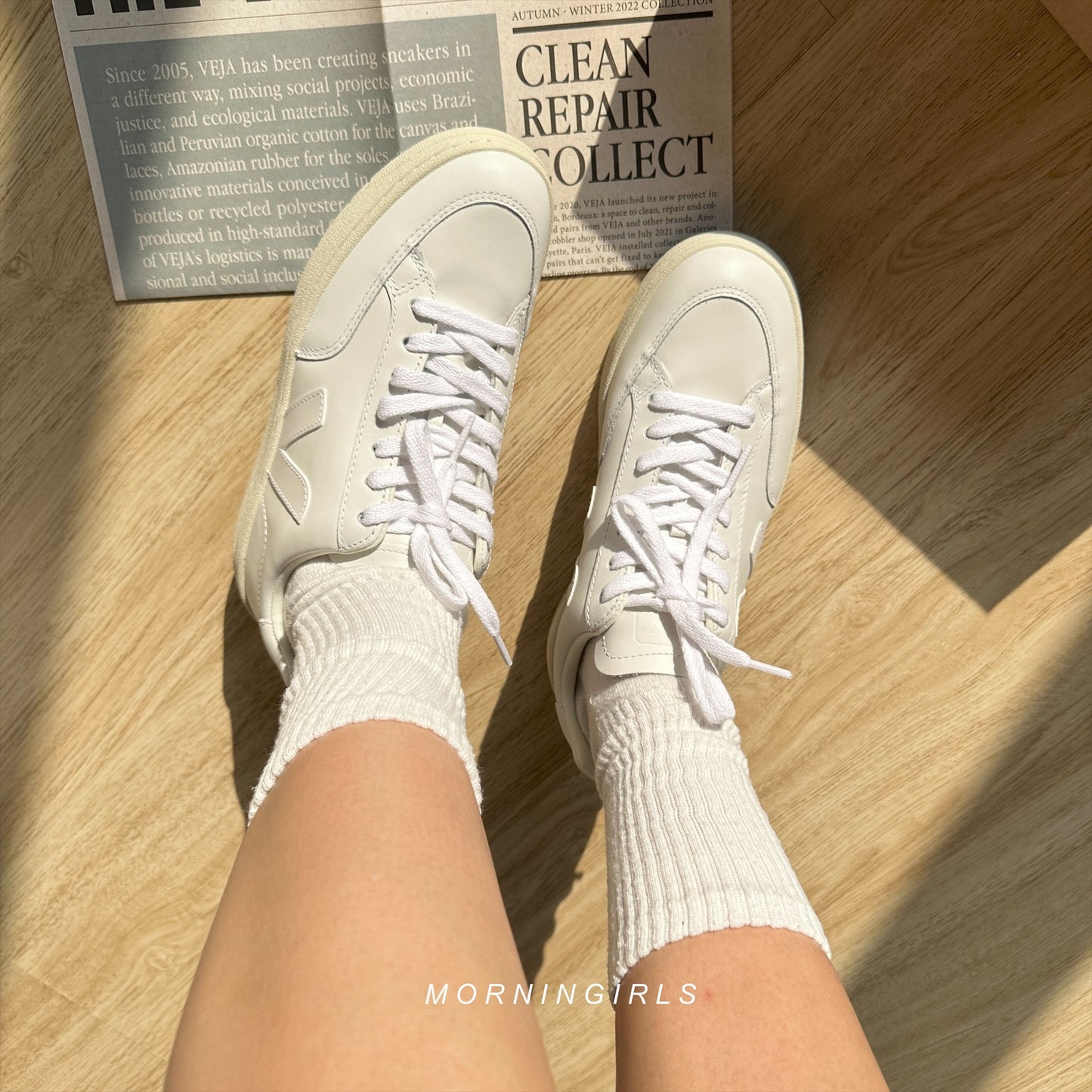 VEJA法國小白鞋 V12 全白［SIZE 36現貨限時優惠中!］