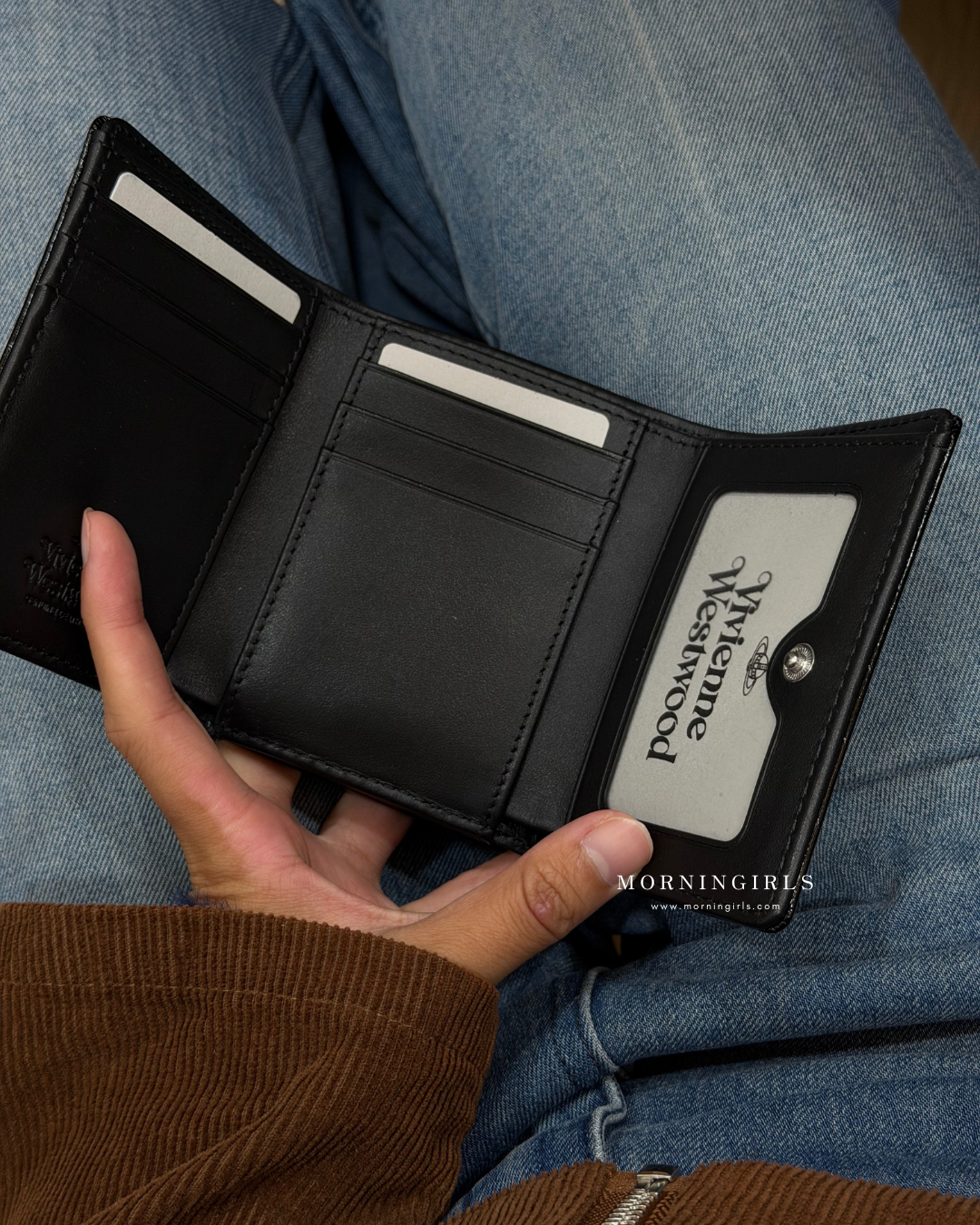 Vivienne Westwood Small Frame Wallet 黑銀鱷魚皮 [超熱賣! 三層連相位]