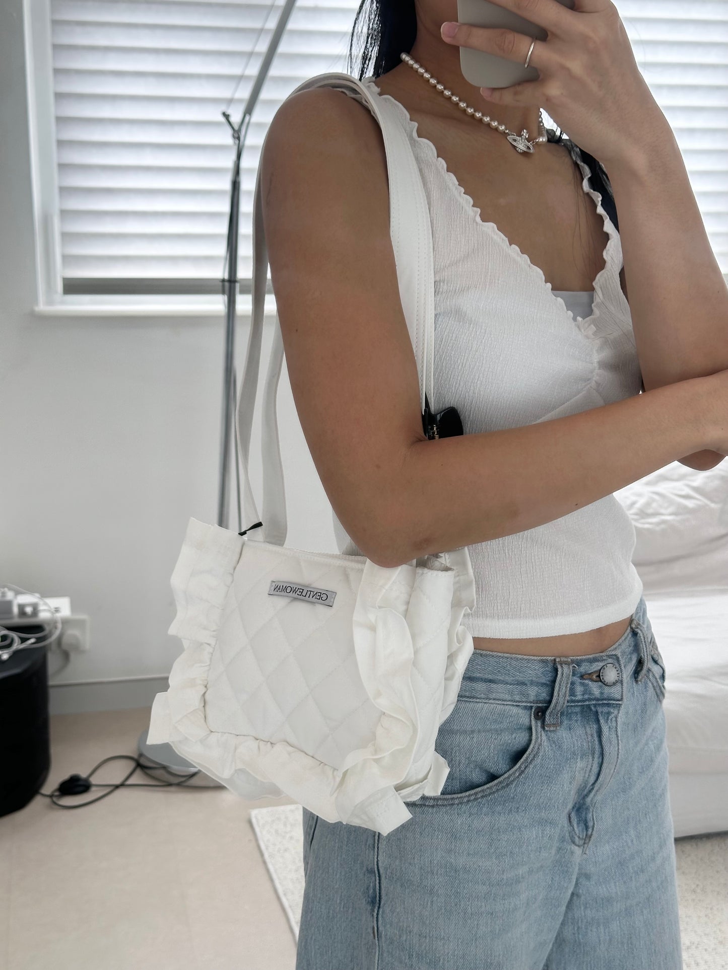 Gentlewoman Ruffle Bag ［長帶可愛窩夫邊］