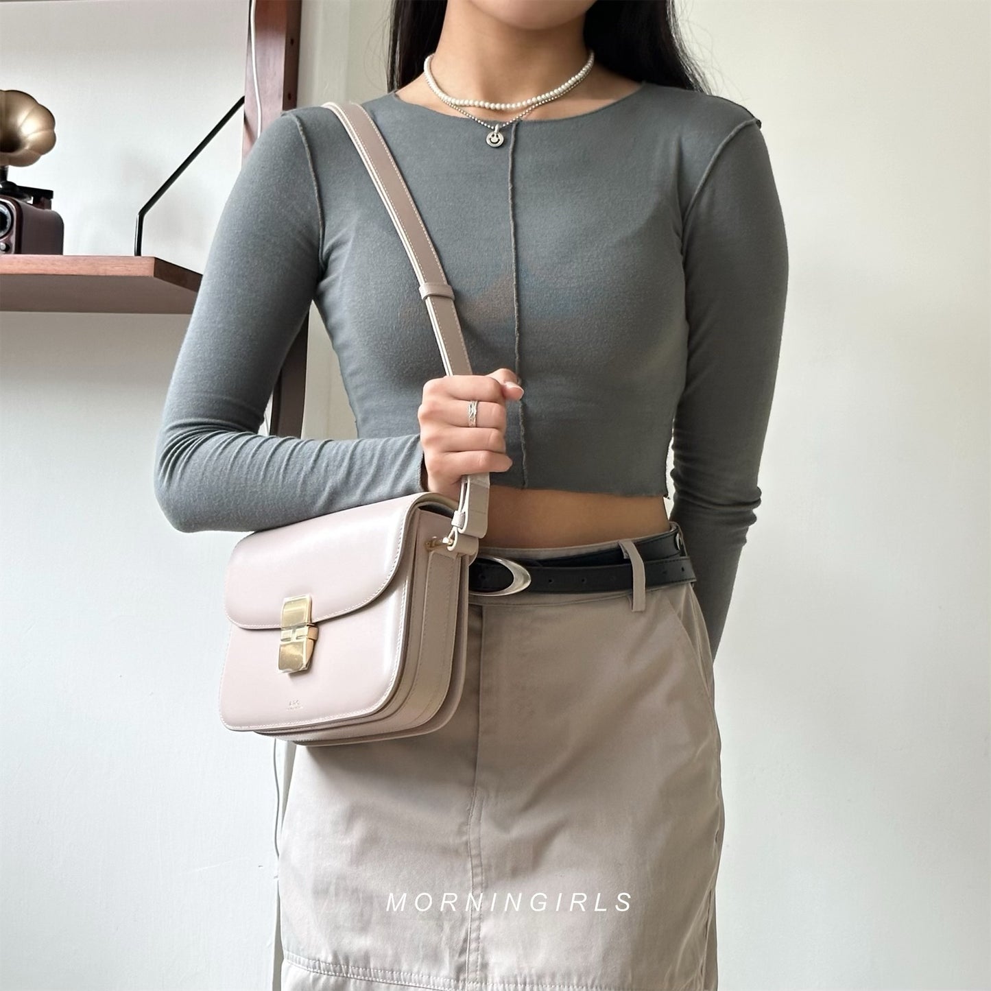 A.P.C. Grace Bag [經典金扣 SMALL]［深啡猄皮美德拉風限定上架］