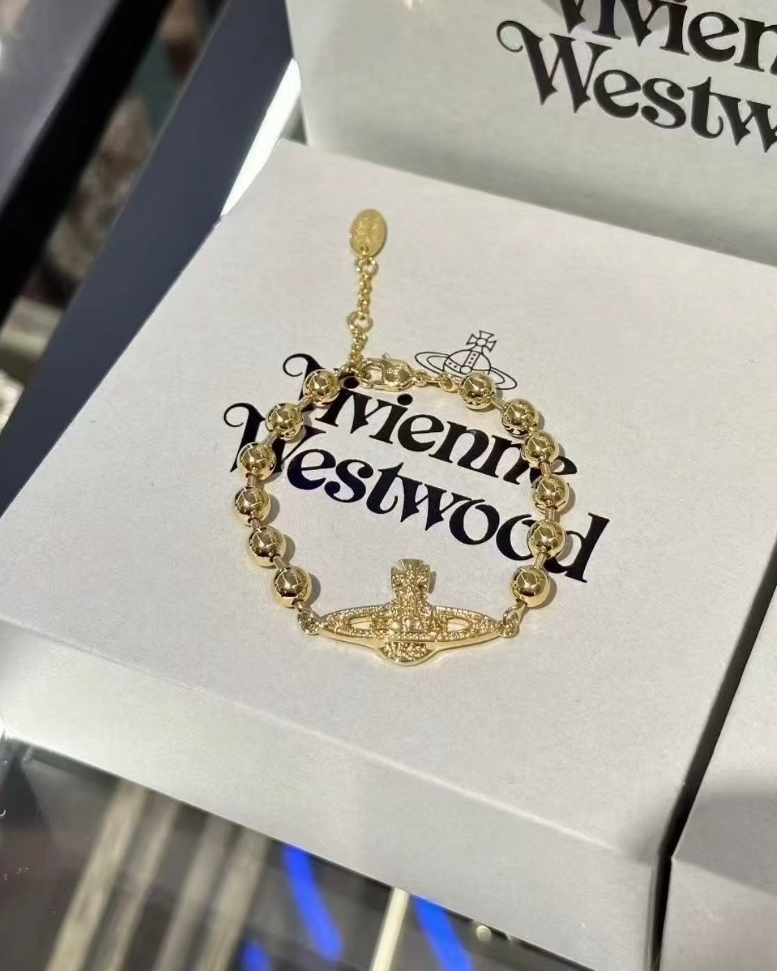 Vivienne Westwood Thames Mini Bas Relief 全新鋼珠系列 金銀兩色 項鏈手鏈同步上架 [最新上架!]