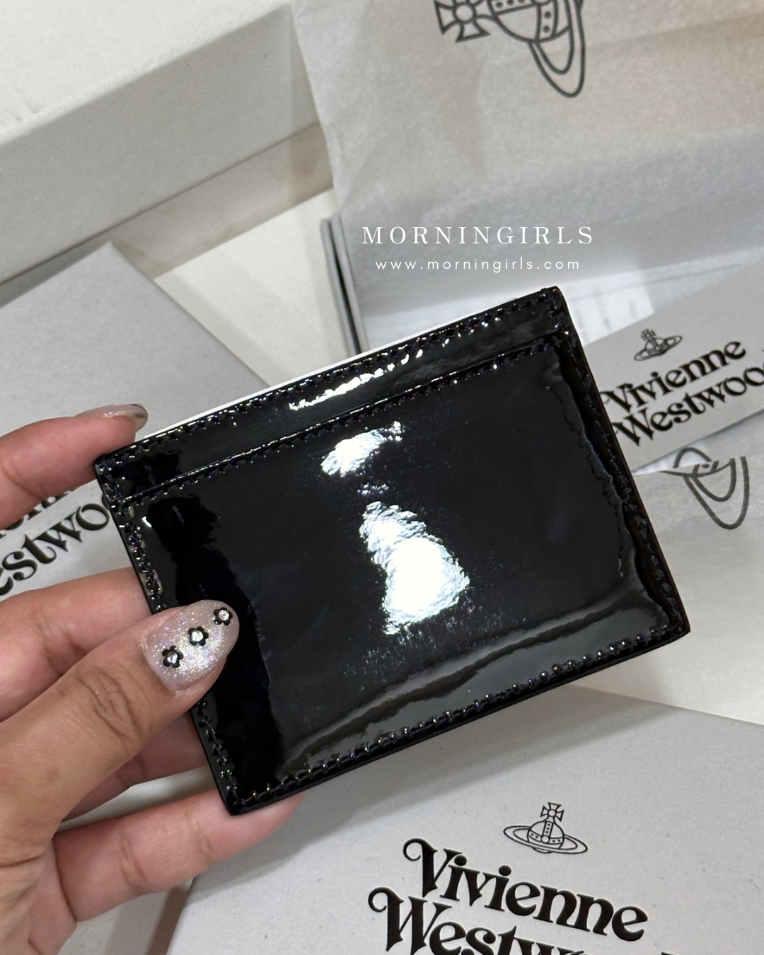 Vivienne Westwood Cardholder 漆皮黑 [NEW ITEM!]