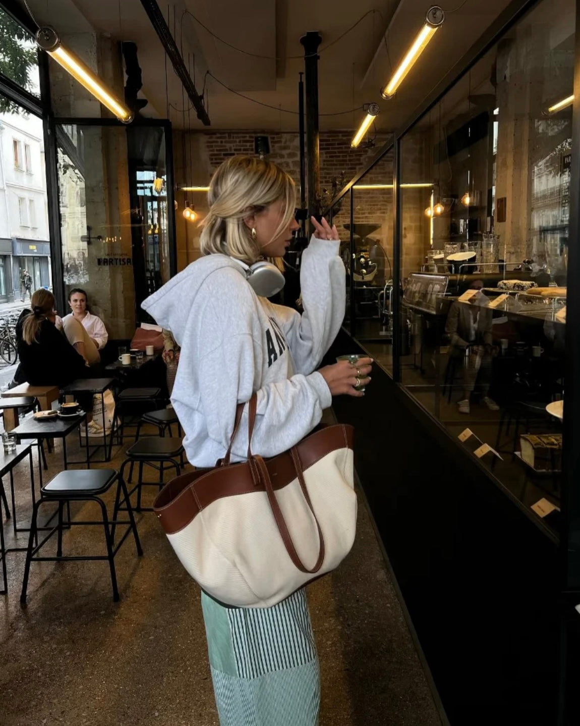 POLENE Cognac Canvas [最新皮革帆布拼色系列！夏日高級感]