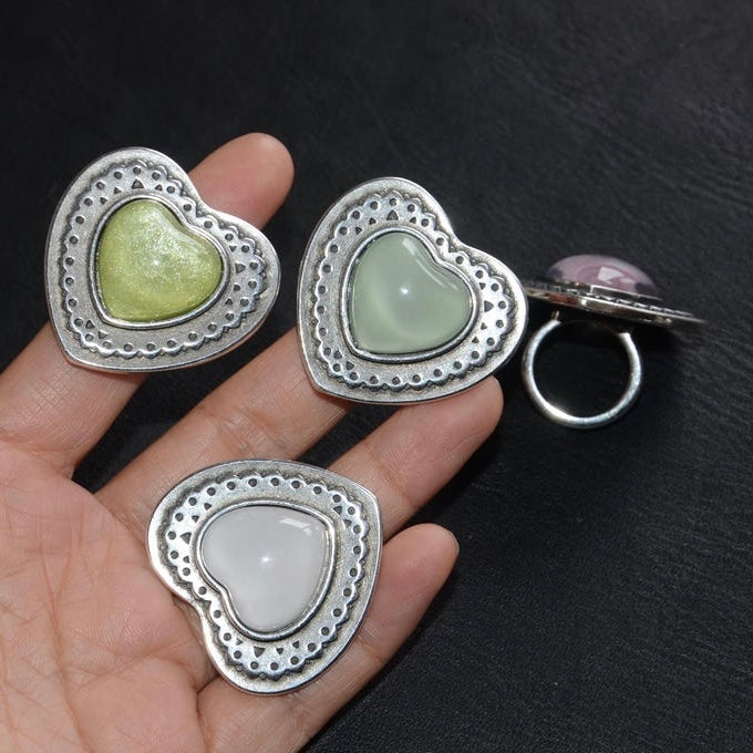 Otro Accesorio 西班牙手工飾物 - Vintage Heart Ring [NEW ITEM!]