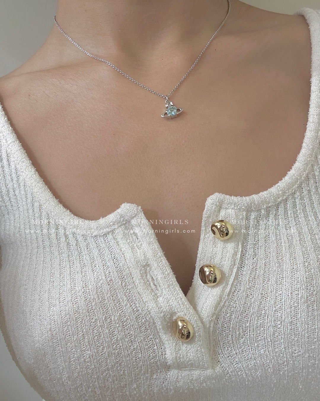 Vivienne Westwood Reina Necklace 低調精緻小鑽 2025最新限定冰川藍 耳環手鏈頸鏈全套上架 [絕美溫柔 專櫃限量款式 頸鏈下星期到貨 建議盡早下單留貨!]