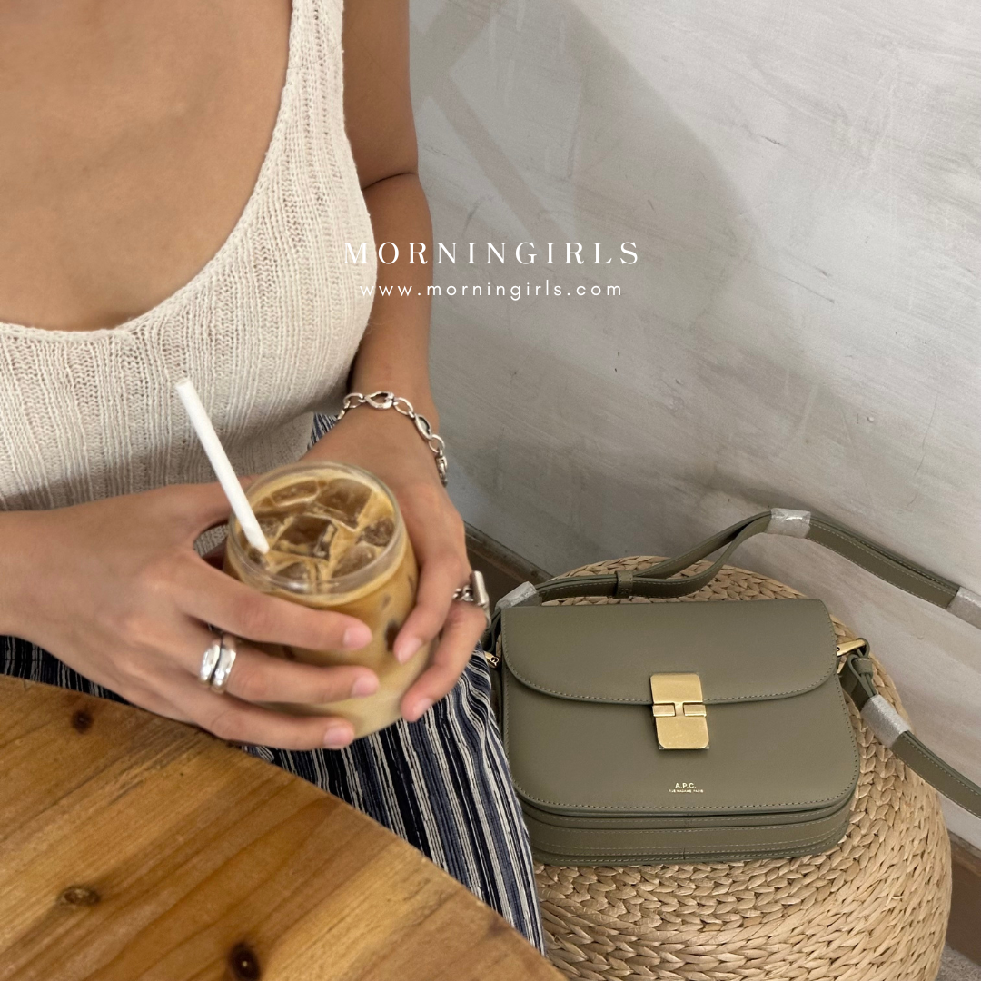 A.P.C. Grace Bag [經典金扣 SMALL]［深啡猄皮美德拉風限定上架］