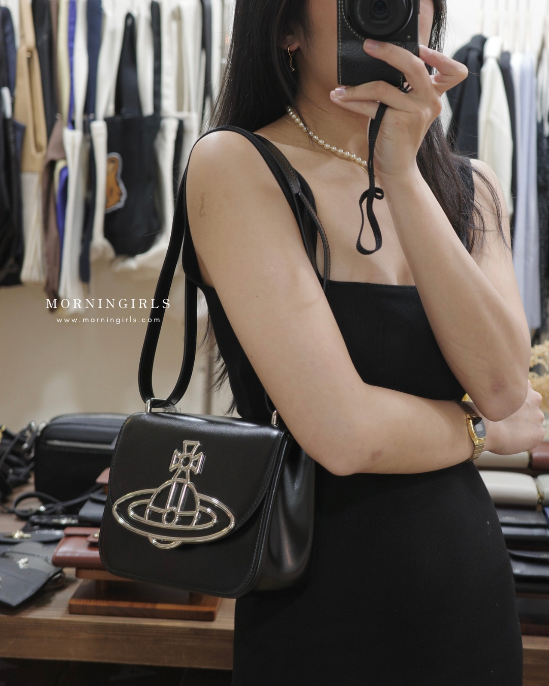 Vivienne Westwood Linda Bag [大ORB LOGO! BLACK FRIDAY折上折 直減$1000! 側孭或斜孭兩用!］